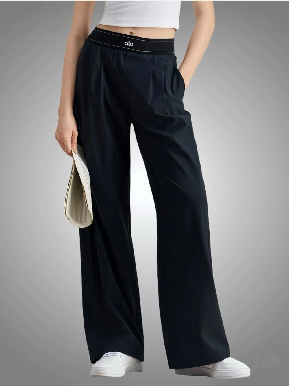 ALO Yoga Suit Up Trouser Black 💓(Regular) Women's Casual/Office NWT💓